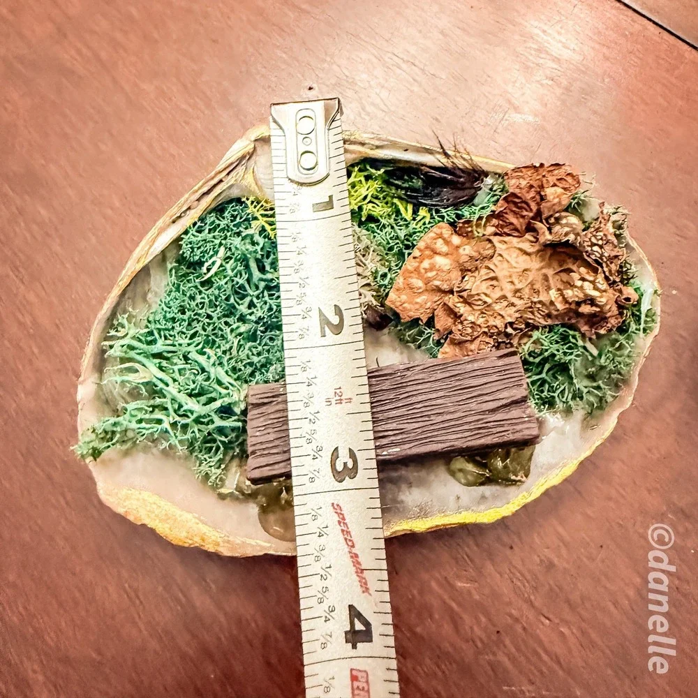 Fairy Garden in a Shell Handmade